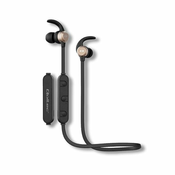 Qoltec športne brezžične slušalke bt 5.0 jl | magnetne | mikrofon | črne