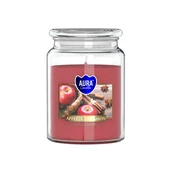 Bispol Sveča v steklu APPLE-SORROW 500g