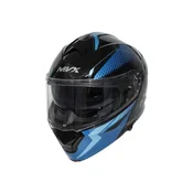 MVX 935SV Flip Up kaciga za motor, crno-plava, velicina L