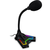 Mikrofon CONNECT IT NEO RGB ProMIC, črn