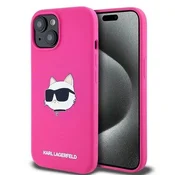 Karl Lagerfeld Etui Karl Lagerfeld Silicone Choupette Head MagSafe za iPhone 15 Plus/14 Plus - roza