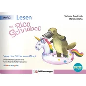 Lesen mit Rico Schnabel, Heft 2: Von der Silbe zum Wort - silbierte Ausgabe, für Bookii