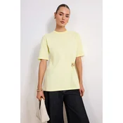 Trendyol Modest Ženska majica Tctss26Rt00003, Žuta