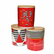 Mhome Doza Wonderland 500ml/10,3xh10cm/več vzorcev/ porcelan, les
