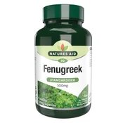 Natures Aid Grško seno/Sabljasti triplat 500 mg, 90 kapsul