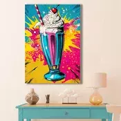 Wallity Dekorativna slika na platnu, 70x100cm, Šarena