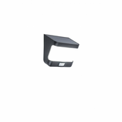 TRY - Solarni PIR senzor črne barve 8W 5000K IP54 Lutec 6939101330 zunanja stenska svetilka