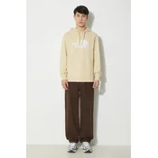 Bombažen pulover The North Face M Light Drew Peak Pullover Hoodie moški, bež barva, s kapuco, NF00A0TE8D61