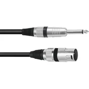 Omnitronic Omnitronic 3022519C XLR adapterski kabel [1x XLR vtič 3-polni - 1x klinken vtič 6.3 mm (mono)] 5.00 m črna, (20428082)