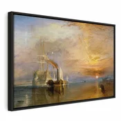 Slika - William Turner – The Fighting Temeraire 120x80 U crnom drvenom okviru