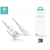 DEVIA APPLE IPHONE LIGHTNING USB PUNJAC I KABEL ZA PODATKE S KABELOM OD 2 M - SMART LIGHTNING KABEL - BIJELA ST311598