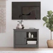 Vidaxl vidaXL TV stojalo sivo 70x36,5x52 cm masivni borov les