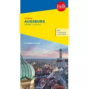 Falk Cityplan Augsburg 1:18.500