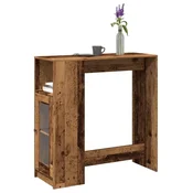 Vidaxl vidaXL Barska miza s predali, starinski les, 101x40x103,5 cm