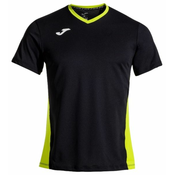 Muška majica Joma Court Short Sleeve T-Shirt - black/green