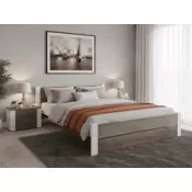 Ljubki dom Postelja IKAROS DOUBLE 140 x 200 cm, bela/hrast tartuf Posteljno dno: Letveno posteljno dno, Vzmetnica: Vzmetnica Coco Maxi 19 cm