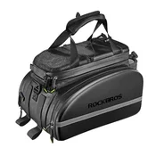 ROCKBROS Kolesarska torba z zložljivimi žepi za prtljažnik 35 l - črna