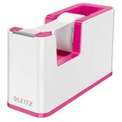Dispenser ljepljive trake, stolni, punjivi, LEITZ Wow, bijelo-ružičasti 53641023