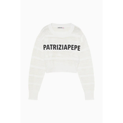Otroški pulover Patrizia Pepe W146 bela barva, 7K0056