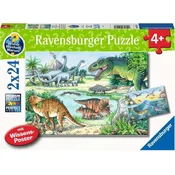 Ravensburger Slagalica Dinosaurusi na svom staništu, 2x24 dela