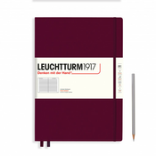 LEUCHTTURM1917 Velika bilježnica LEUCHTTURM1917 Master Classic Hardcover Notebook - A4+,tvrdi uvez, papir s linijama, 235 stranica - Port Red