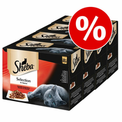 Mega pakiranje Sheba različice v vrečkah 48x85 g - Selection in Sauce različice perutnine