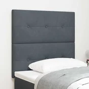 Uzglavlje Tamno siva 100 cm Baršun