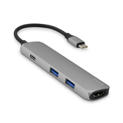iSTYLE USB-C adapter 4K HDMI - space gray/črna