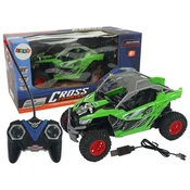 Buggy na daljinsko upravljanje Cross Country Terrain Car 27 MHz - zeleno