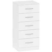 Homestar Predalnik 5 predalov 40x35x85 cm Bela