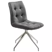 STOLICA boja nerdajuceg celika, tamnosiva metal, tekstil