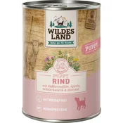 Wildes Land Mokra pasja hrana Puppy - govedina, sladki krompir in jabolka - 400 g