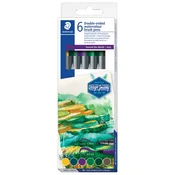 FLOMASTER 6 BARVNA OBOSTRANSKA AKVAREL ASIA DESIGN JOURNEY STAEDTLER 3001 C6-5 BLISTER
