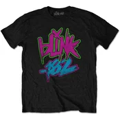 Blink-182 Neon Logo Black L Majica
