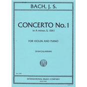 BACH J.S.:CONCERTO NO.1 S1041 VIOLIN AND PIANO (GALAMIAN)