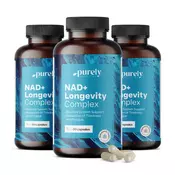 3x NAD+ Longevity Complex, skupaj 180 kapsul