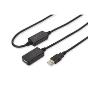 Digitus DIGITUS USB 2.0 repeater kabel DA-7310, 20 m, crna