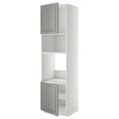 METOD Visoki element za ugradne uredaje, bela/Bodbyn siva, 60x60x220 cm