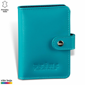 Princ Leather Novcanik za kartice, Tirkizni