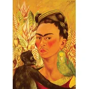 Eurographics - Puzzle Frida: Samoportret z opico in papigo - 1 000 kosov
