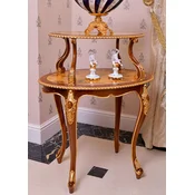 Casa Padrino luxury baroque side table brown/natural/gold - Baroque Furniture - Made in Italy