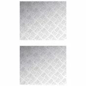 vidaXL Aluminijaste protizdrsne plošče 2 kosa 60x50 cm