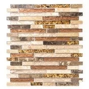 MOZAIK INTERLOCK CRYSTAL/STONE MIX BEIGE/BROWN 29,8X33,8