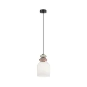 Luster na sajli VALISIA 3xE27/40W/230V bež/maslinasta