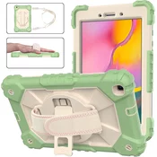 Ohišje za Samsung Galaxy Tab A 8.0 s stojalom in trakom Zeleno