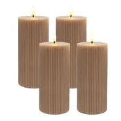 Northix LED voščene sveče 18 cm 4 kos utripajoči plamen