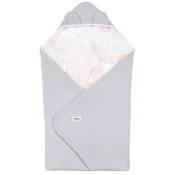 Lionelo - Zavinovačka do autosedačky TRAVEL SWADDLE 90x90 cm Grey Baloon