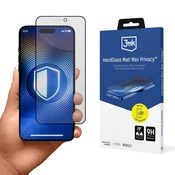 slomart 3MK HardGlass Matt Max Privacy steklo za iPhone 18 Pro Max - mat, zasebnost