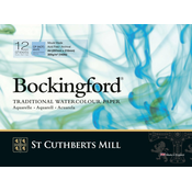 Akvarelni blok CANSON St Cuthberts Bockingford CP bel 300 g/m2 - 12 listov - A4