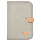 Textilný obal na zdravotnú dokumentáciu dietata Health Book Protection Beaba Canvas Pearl Grey sivý BE940309